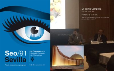 Dr. Jaime Campello en el 91 Congreso de la Sociedad Española de Oftalmología